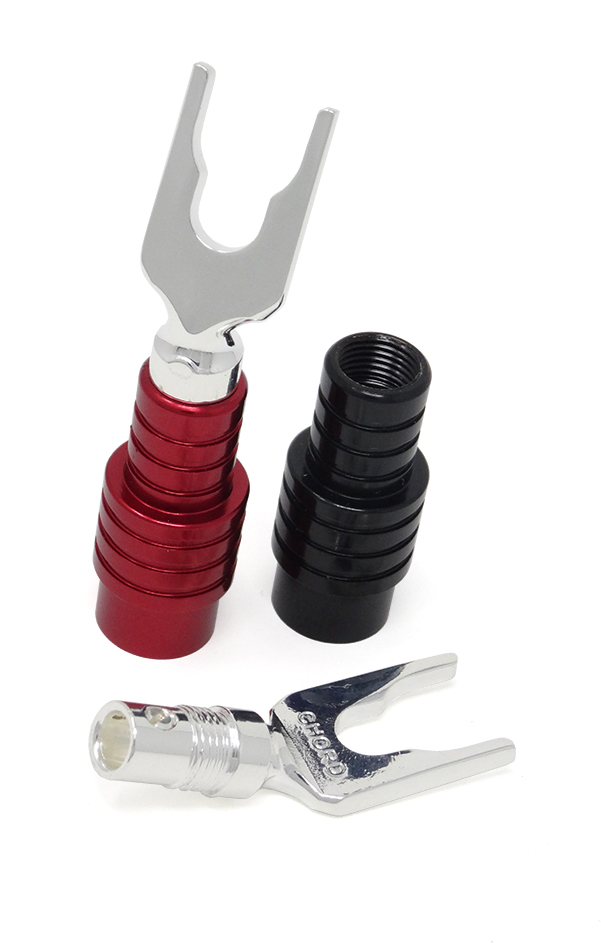 ChordOhmic silver 8mm Spade Plug ChordOhmic silver 8mm Spade Plug